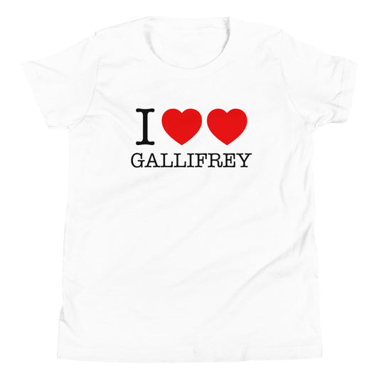 I Heart Heart Gallifrey Kid's Youth Tee
