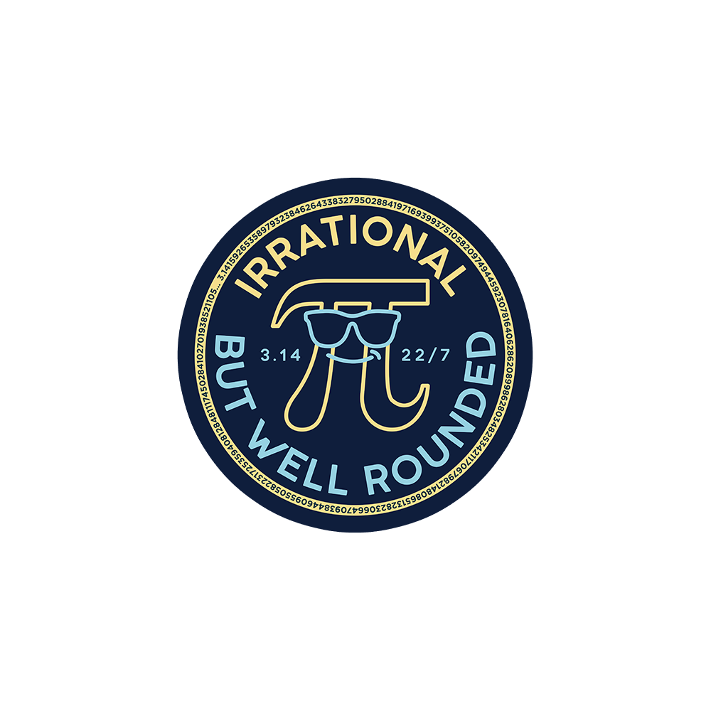 Irrational But Well Rounded Sticker