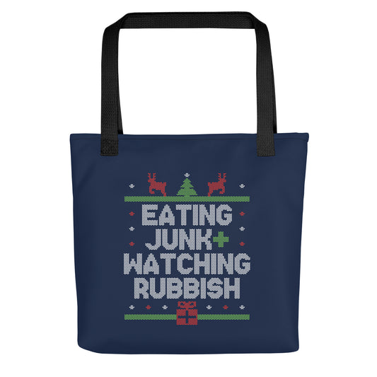 Eating Junk And Watching Rubbish Tote Bag