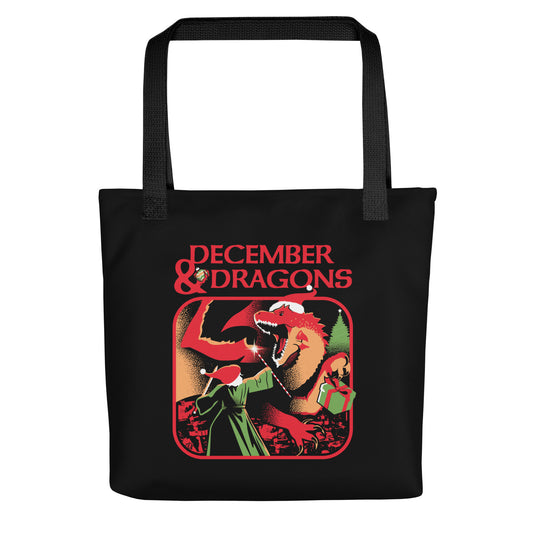 December & Dragons Tote Bag