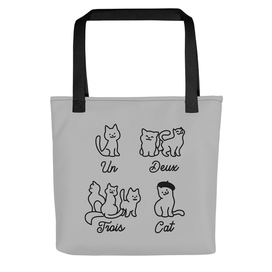 Un Deux Trois Cat Tote Bag