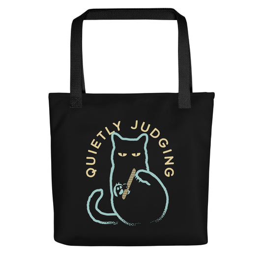 Quietly Judging Tote Bag