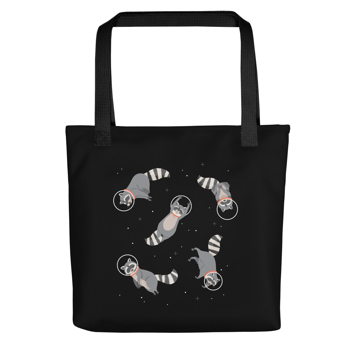 Raccoons In Space Tote Bag