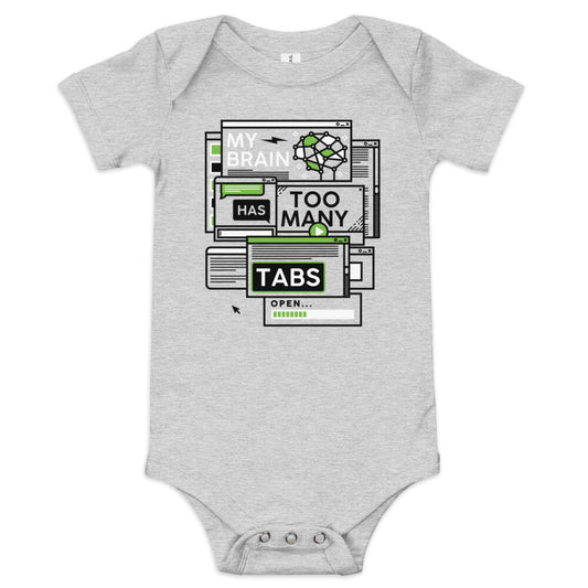 My Brain Has Too Many Tabs Open Kid's Onesie