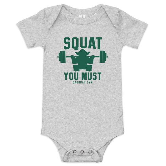 Squat You Must Kid's Onesie