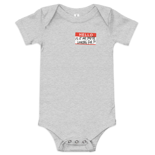Hello, Is It Me You're Looking For? Kid's Onesie