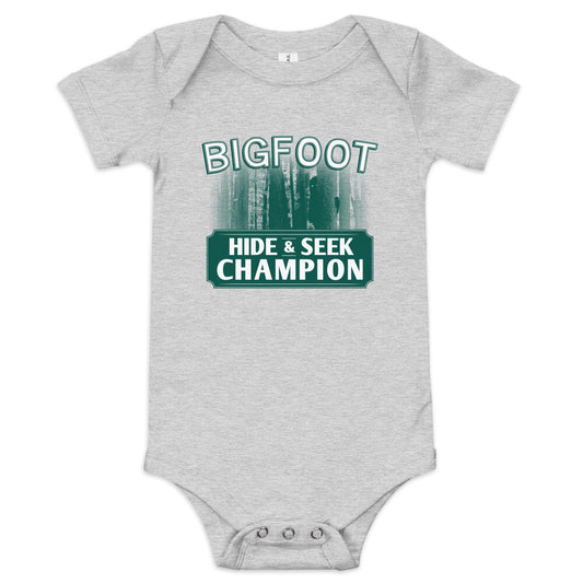 Bigfoot Hide And Seek Champion Kid's Onesie