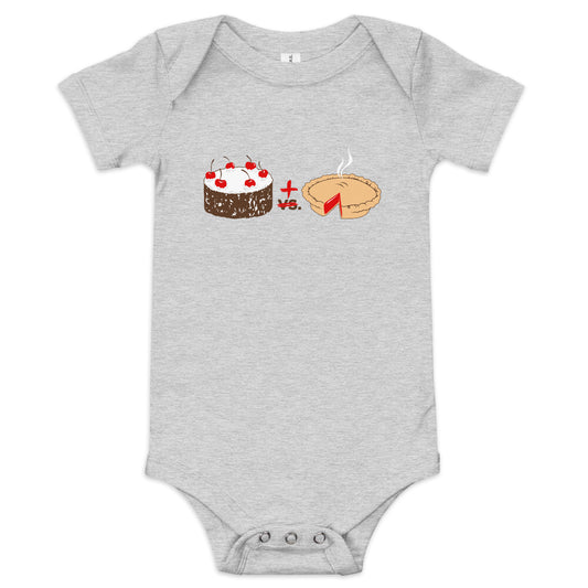 Cake Plus Pie Kid's Onesie