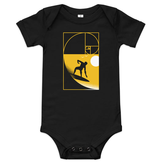 Golden Spiral Wave Kid's Onesie
