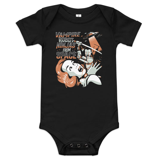 Vampire Robot Ninja From Space Kid's Onesie