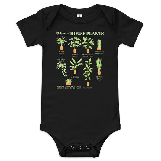Types Of House Plants Kid's Onesie