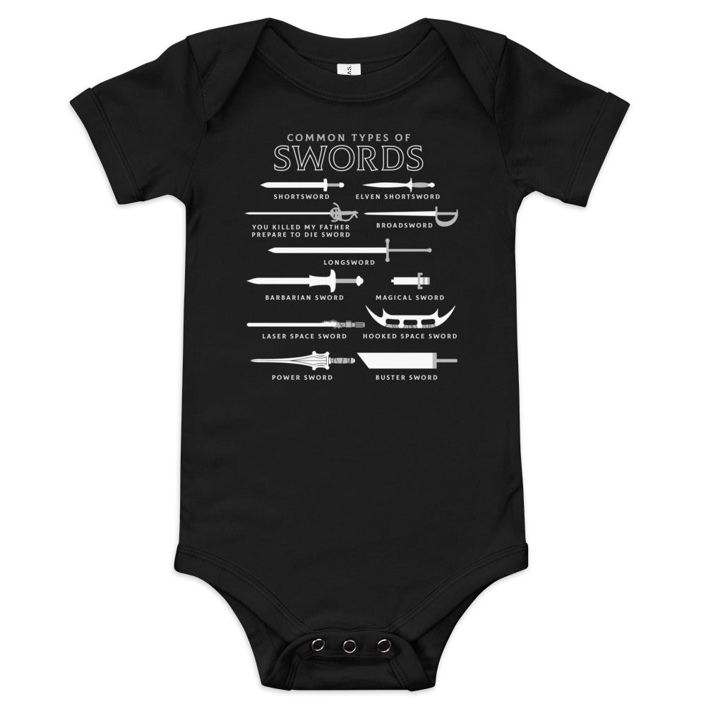 Common Types Of Swords Kid's Onesie