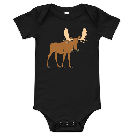 Moosestache Kid's Onesie