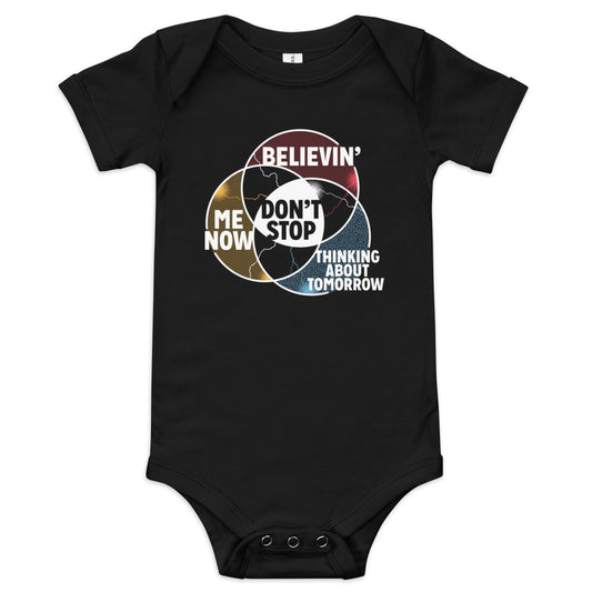 Don't Stop Venn Diagram Kid's Onesie