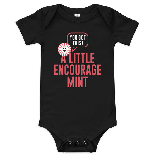 A Little Encourage Mint Kid's Onesie