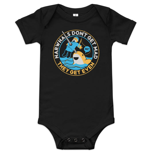 Narwhals Don't Get Mad Kid's Onesie