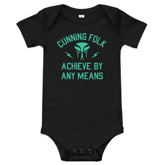 Cunning Folk Achieve By Any Means Kid's Onesie