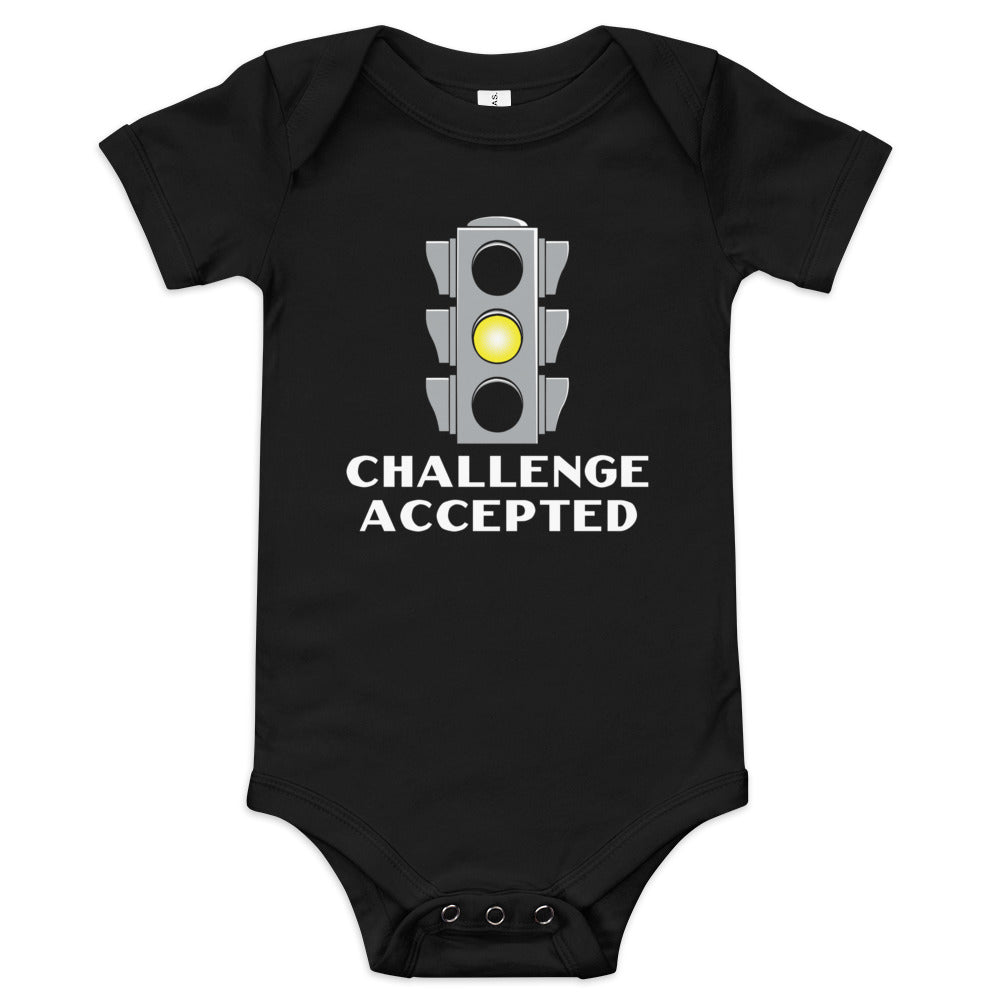 Challenge Accepted Stoplight Kid's Onesie