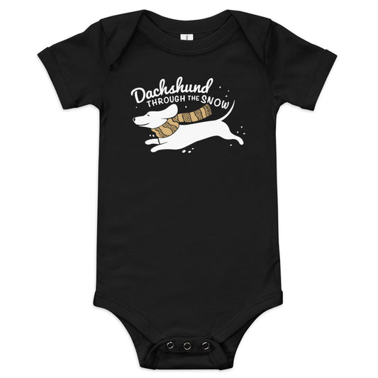 Dachshund Through The Snow Kid's Onesie