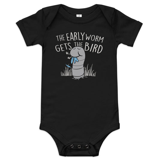 The Early Worm Gets The Bird Kid's Onesie