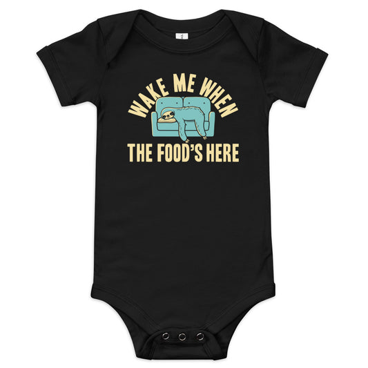 Wake Me When The Food's Here Kid's Onesie
