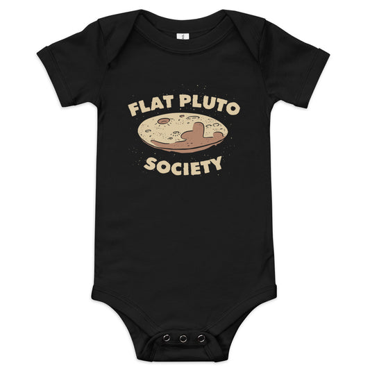 Flat Pluto Society Kid's Onesie