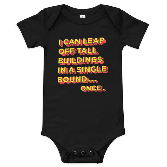 Tall Buildings In A Single Bound Kid's Onesie