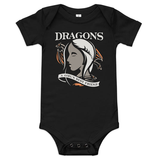 Dragons Are A Girl's Best Friend Kid's Onesie