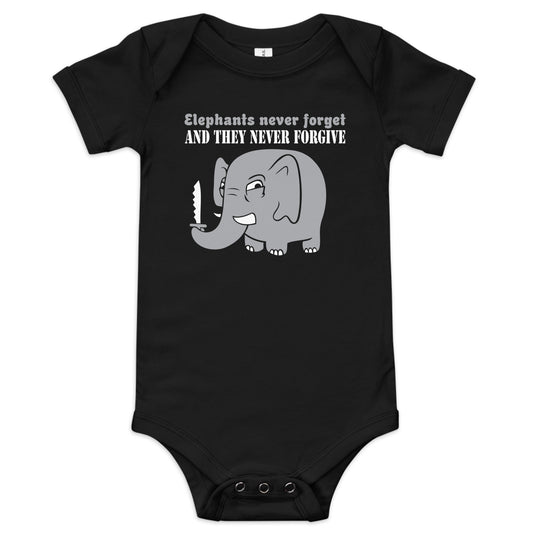 Elephants Never Forgive Kid's Onesie