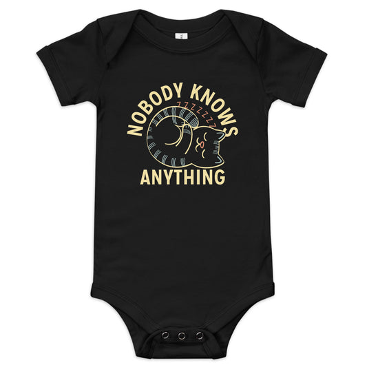 Nobody Knows Anything Kid's Onesie