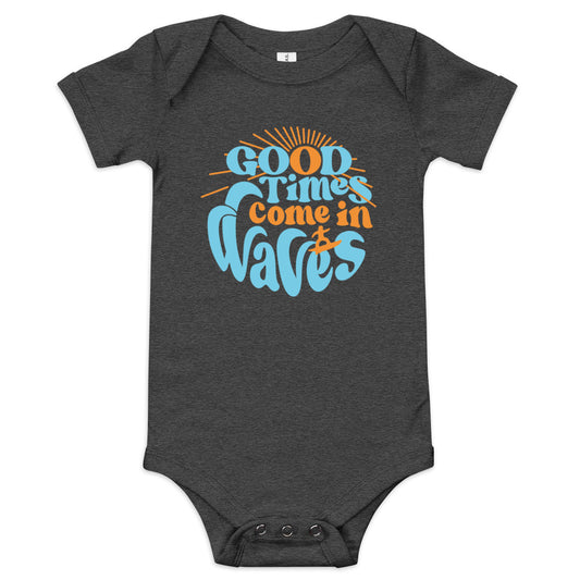 Good Times Come In Waves Kid's Onesie