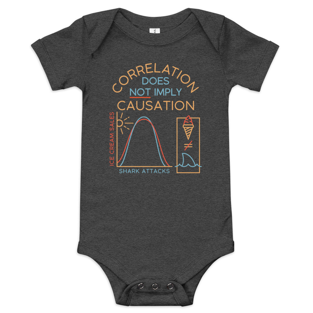 Correlation Does Not Imply Causation Kid's Onesie