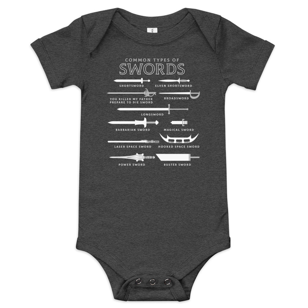 Common Types Of Swords Kid's Onesie