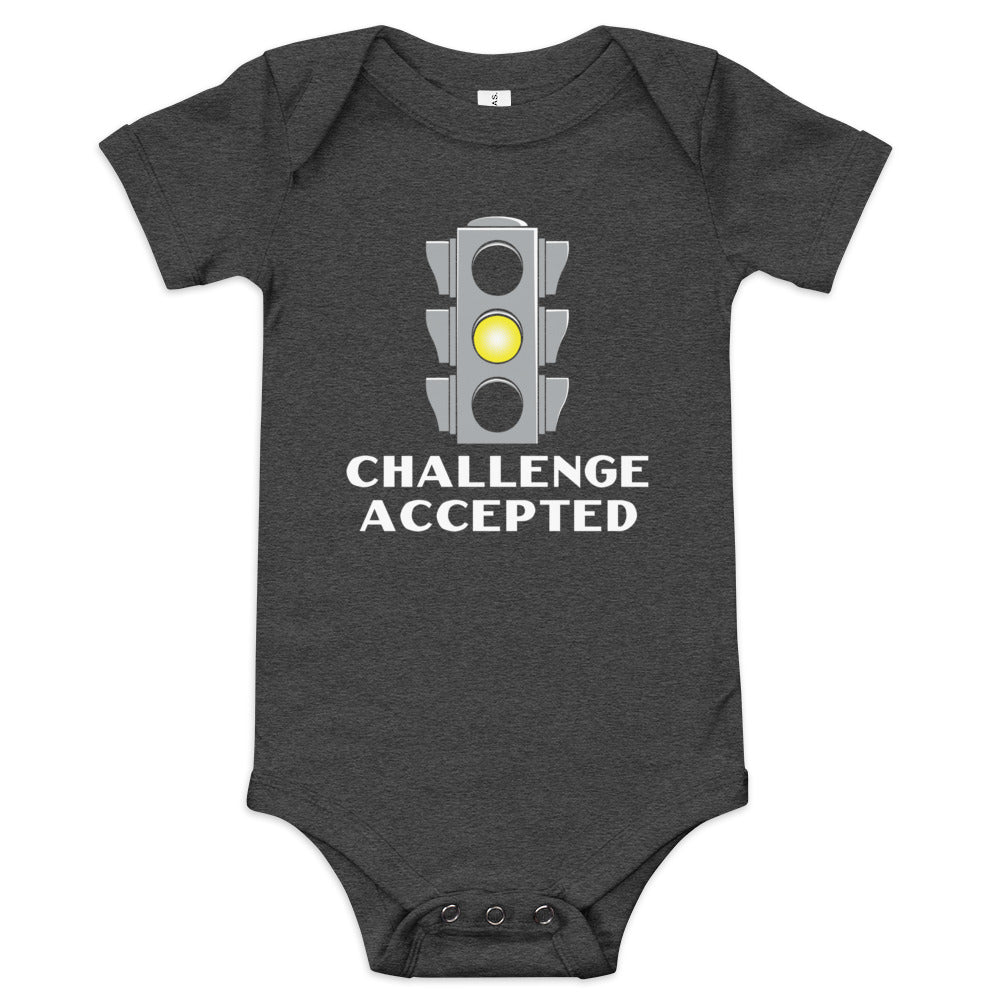 Challenge Accepted Stoplight Kid's Onesie