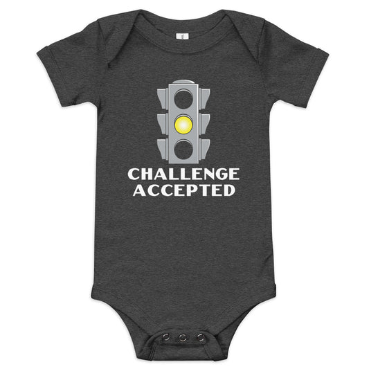 Challenge Accepted Stoplight Kid's Onesie
