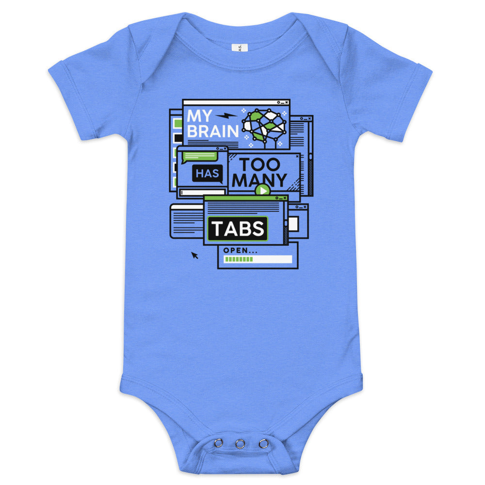 My Brain Has Too Many Tabs Open Kid's Onesie