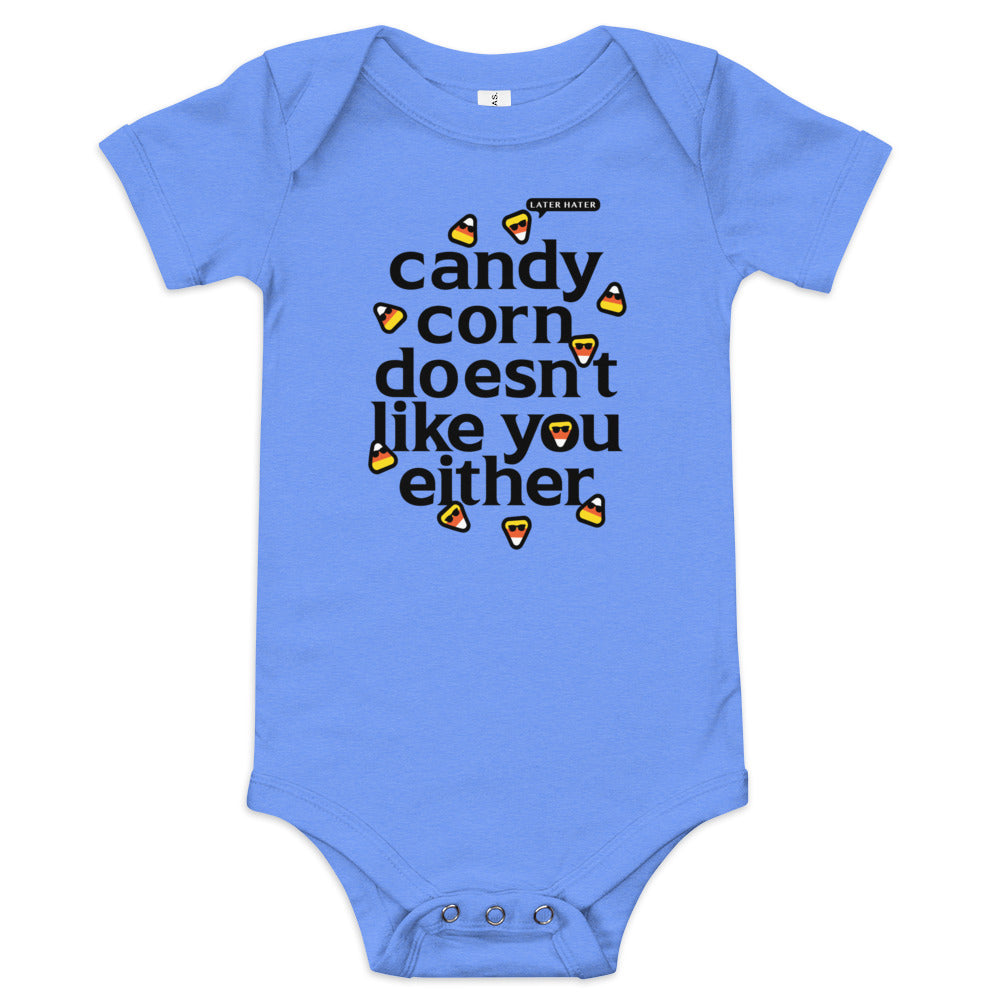 Candy Corn Doesn't Like You Either Kid's Onesie