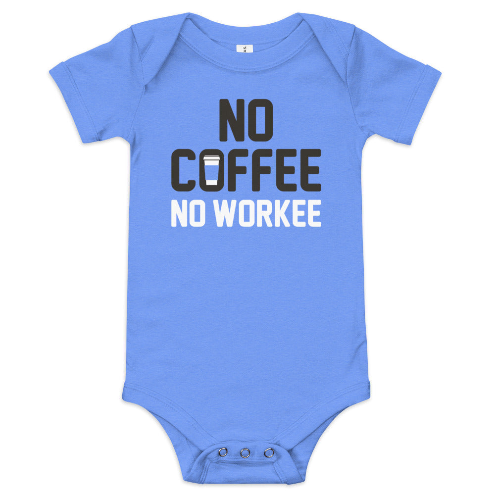 No Coffee No Workee Kid's Onesie