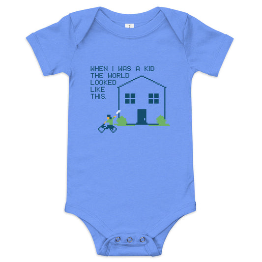When I Was A Kid The World Kid's Onesie