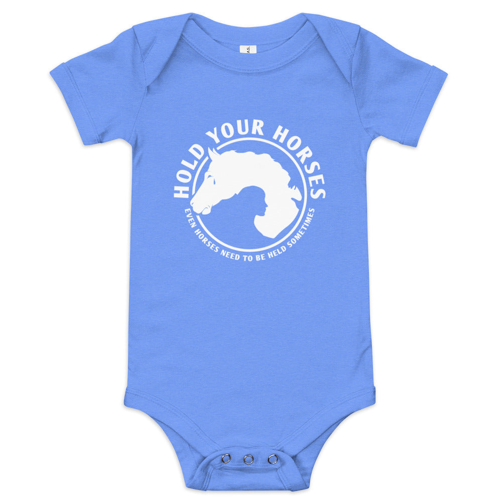 Hold Your Horses Kid's Onesie