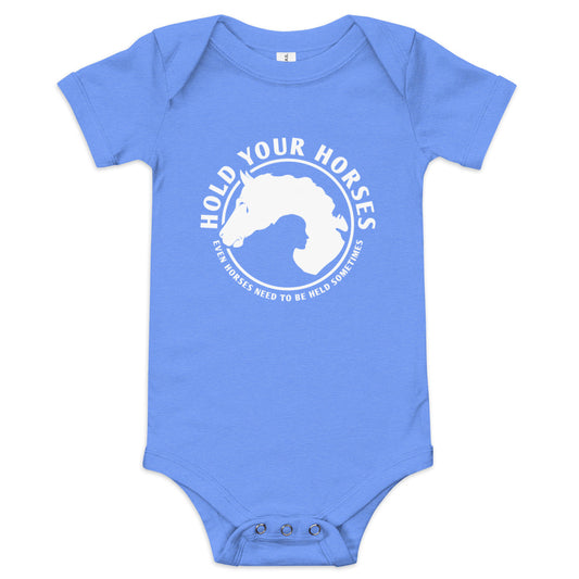 Hold Your Horses Kid's Onesie