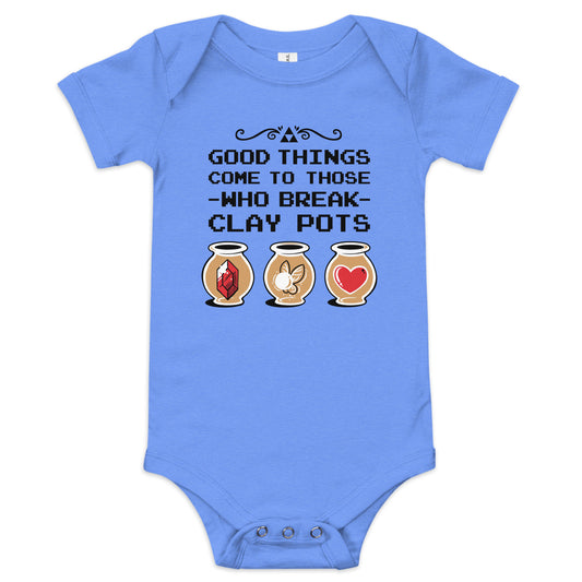 Good Things Come To Those Who Break Clay Pots Kid's Onesie