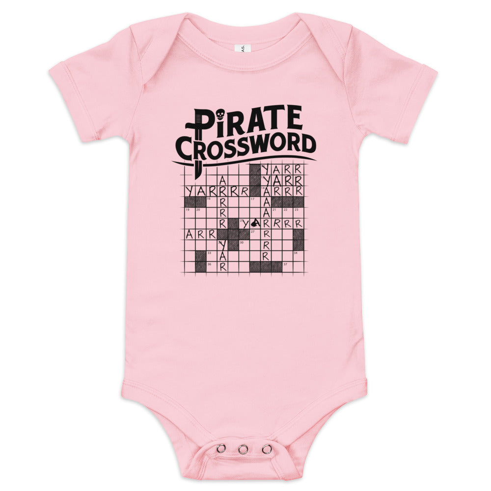 Pirate Crossword Kid #39 s Onesie SnorgTees com Pirate Crossword Kid #39 s Onesie SnorgTees com