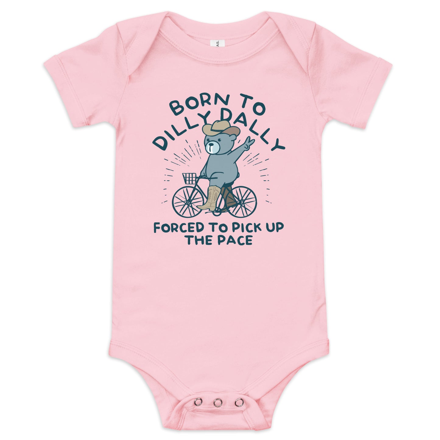 Born To Dilly Dally Forced To Pick Up The Pace Kid's Onesie