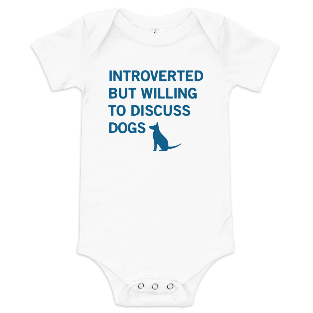 Introverted But Willing To Discuss Dogs Kid's Onesie