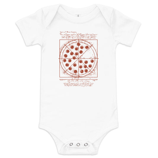 Vitruvian Pizza Kid's Onesie