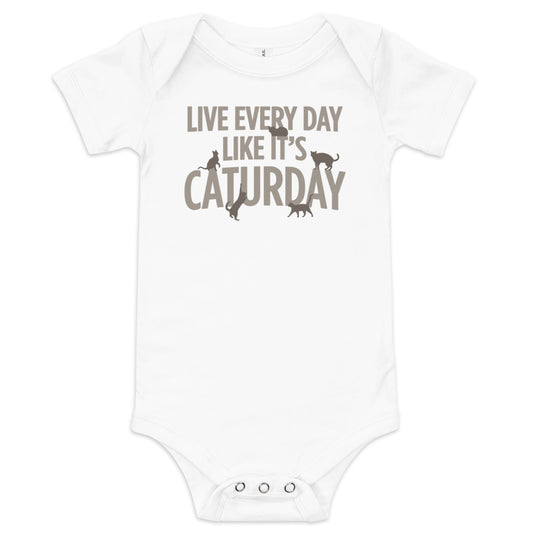 Live Every Day Like It's Caturday Kid's Onesie