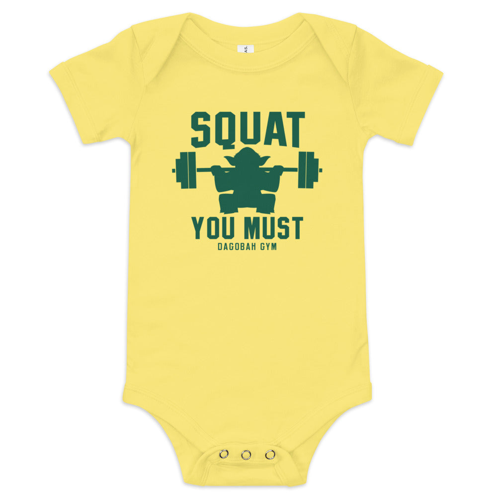 Squat You Must Kid's Onesie