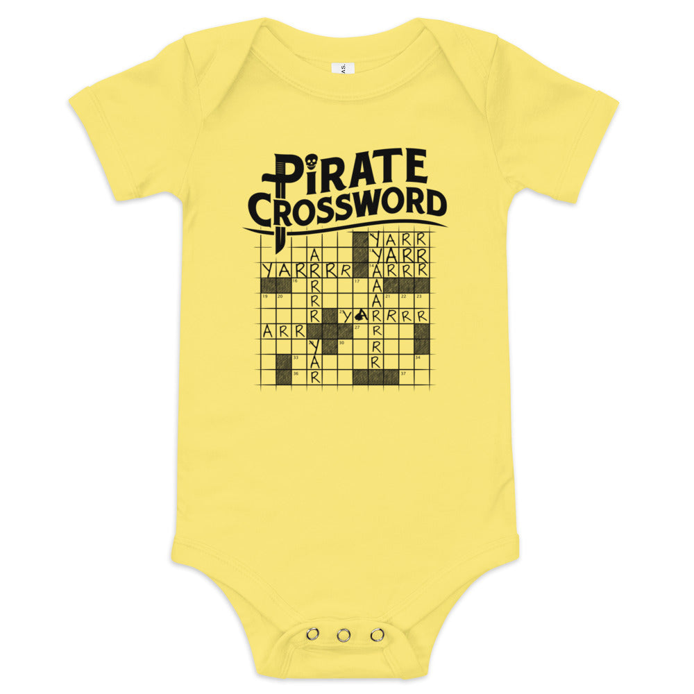 Pirate Crossword Kid's Onesie
