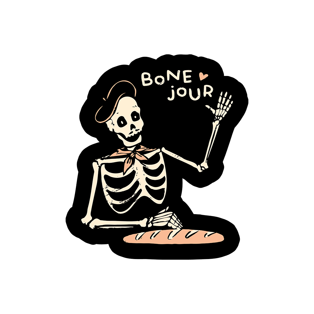 Bone Jour Sticker